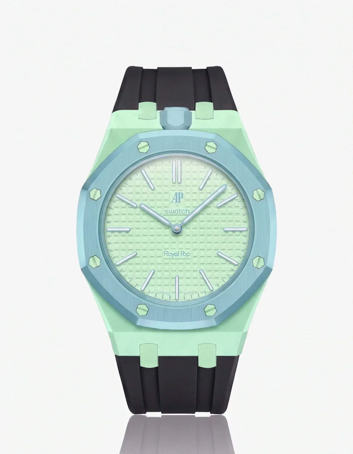 Silicone Strap & Case Royal Pop Blaue Acht(Customize Colors)