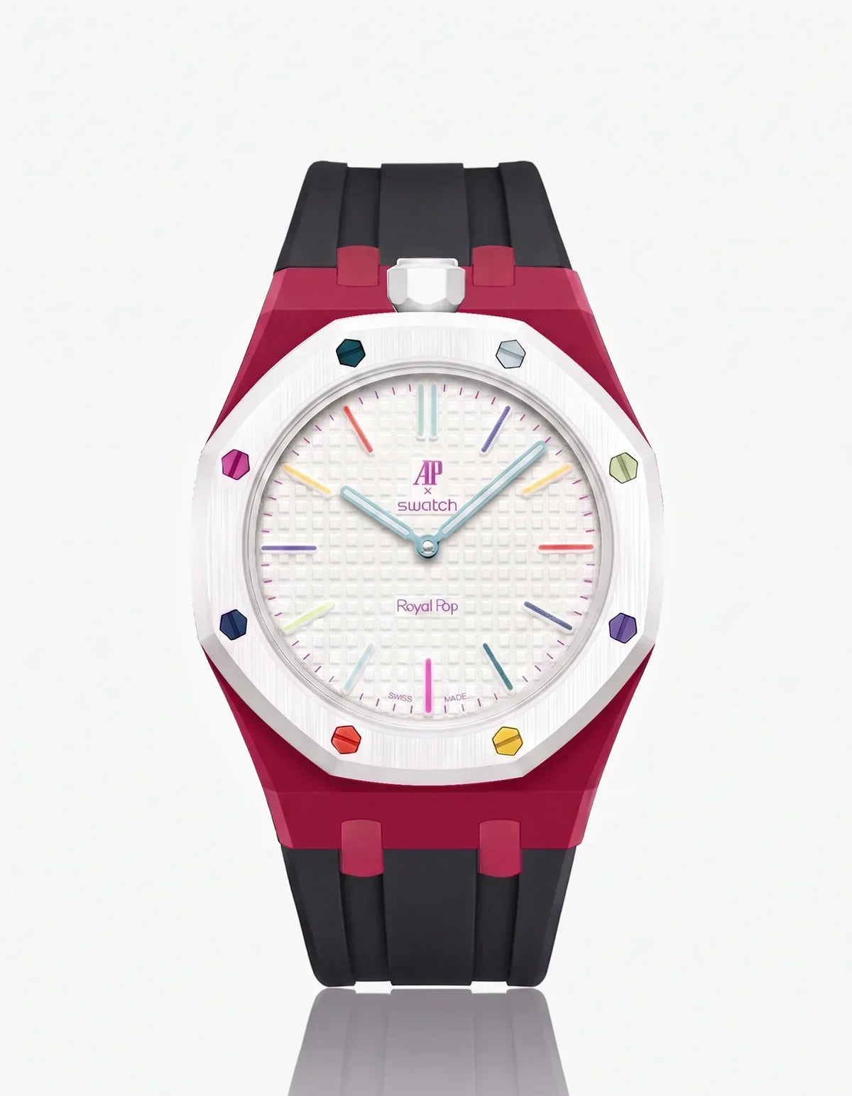 Silicone Strap & Case Royal Pop Huit Blanc(Customize Colors)