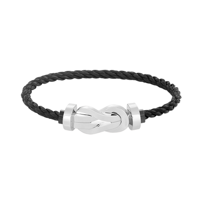 [Everoly JW]CHANCE LARGE 8 FIGURE BUCKLE NO DIAMOND BRACELET SILVER