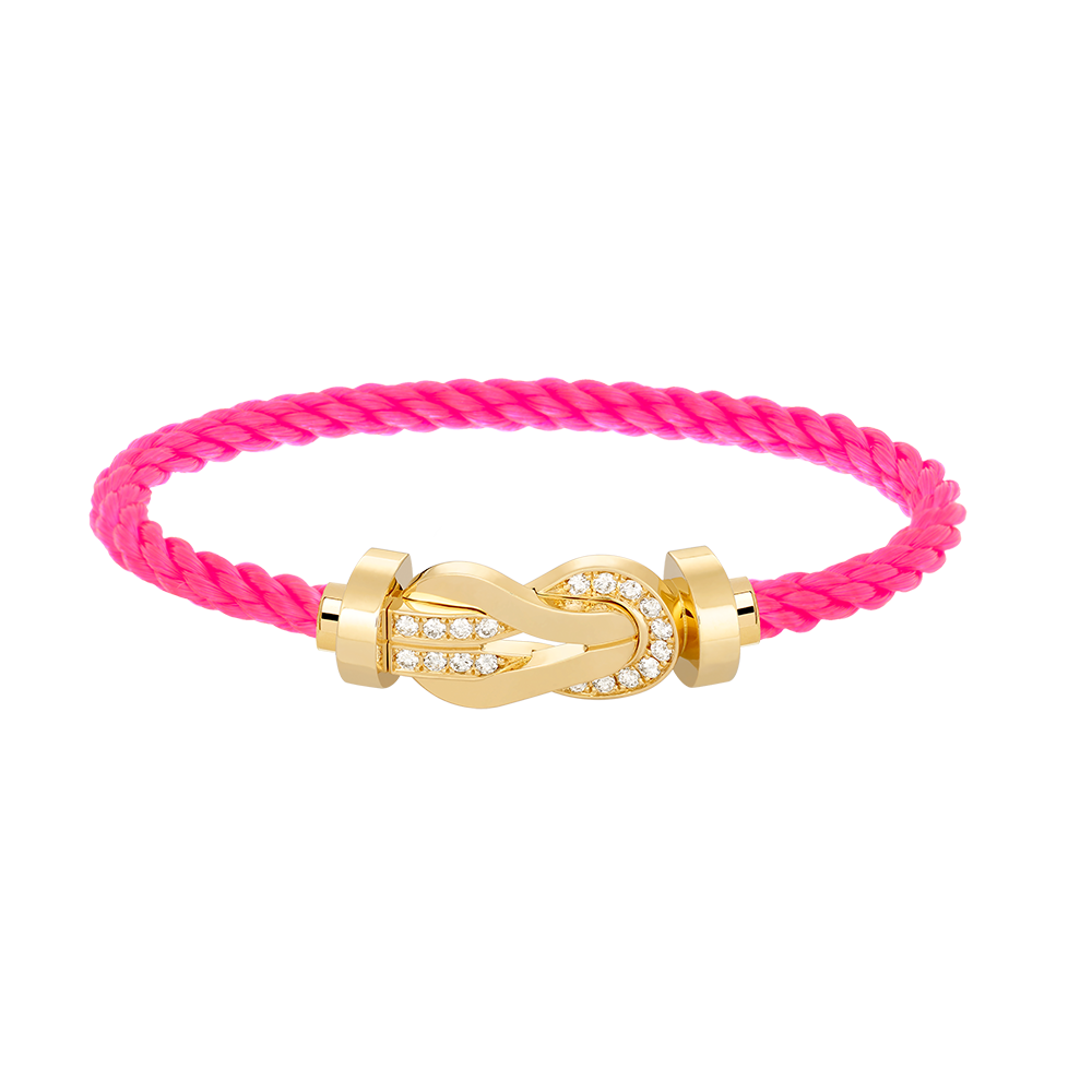 [Everoly JW]CHANCE LARGE 8 FIGURE BUCKLE HALF DIAMOND BRACELET GOLD
