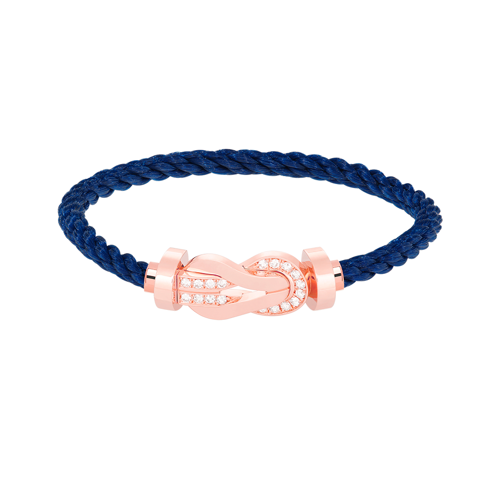 [Everoly JW]CHANCE LARGE 8 FIGURE BUCKLE HALF DIAMOND BRACELET ROSE GOLD