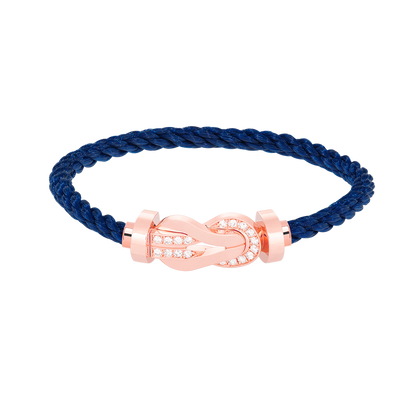 [Everoly JW]CHANCE LARGE 8 FIGURE BUCKLE HALF DIAMOND BRACELET ROSE GOLD