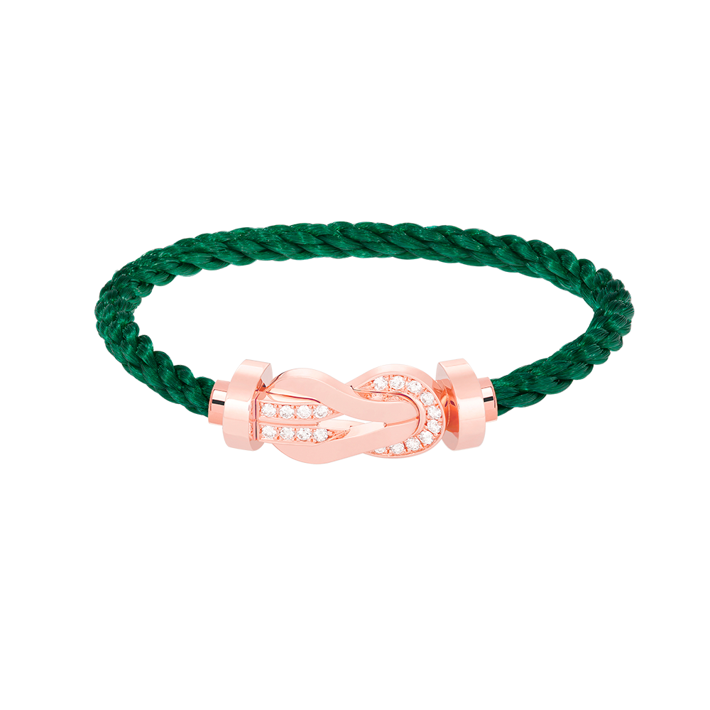 [Everoly JW]CHANCE LARGE 8 FIGURE BUCKLE HALF DIAMOND BRACELET ROSE GOLD