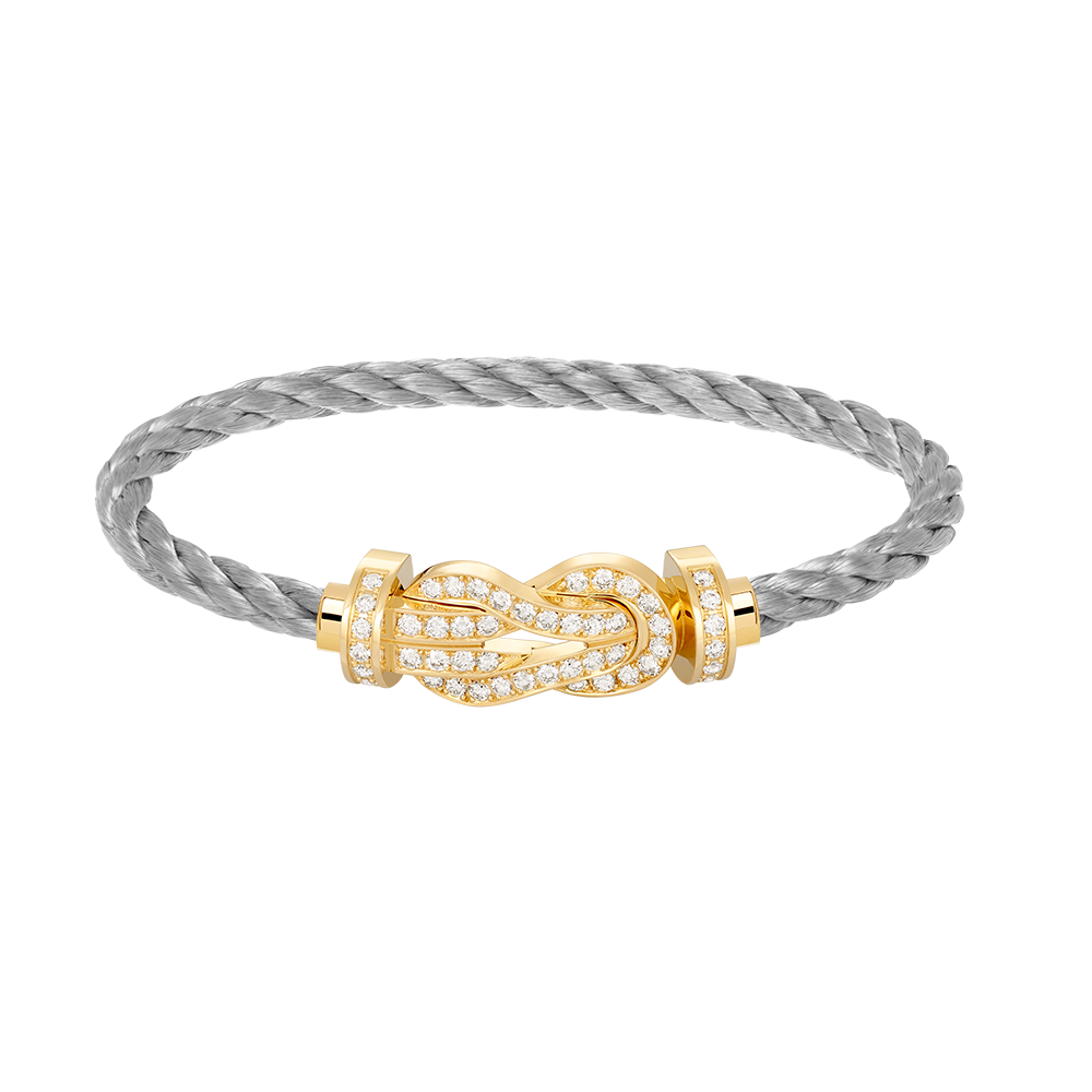 [Everoly JW]CHANCE LARGE 8 FIGURE BUCKLE FULLDIAMOND BRACELET GOLD