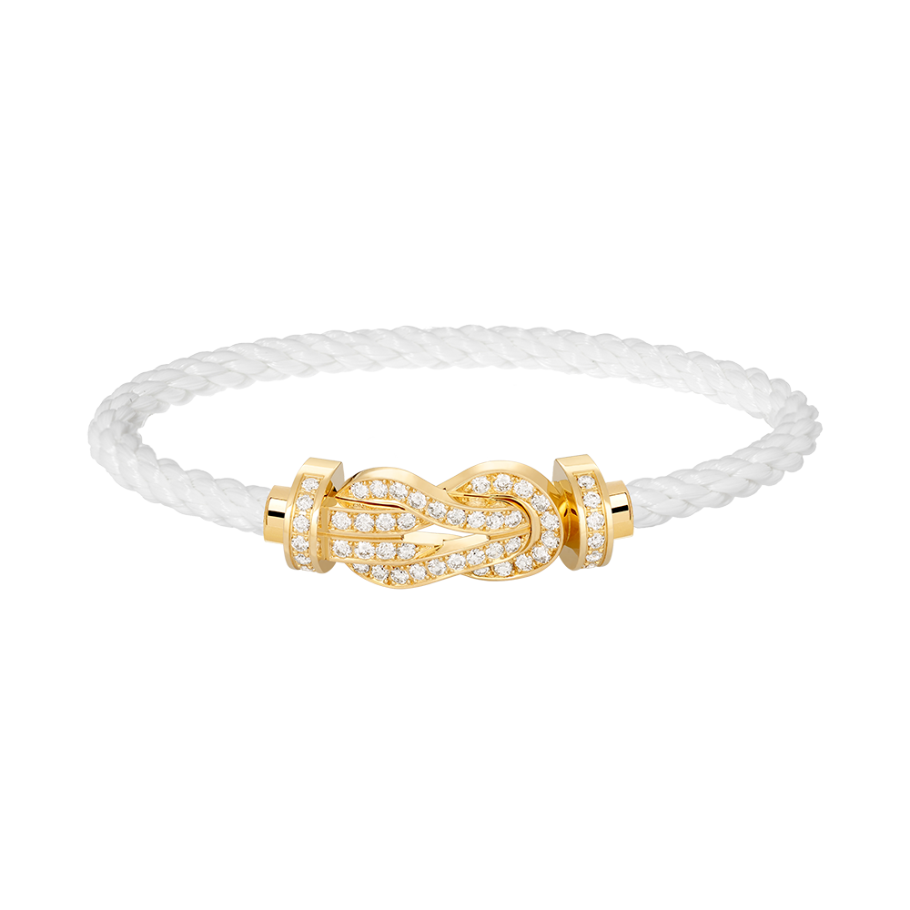 [Everoly JW]CHANCE LARGE 8 FIGURE BUCKLE FULLDIAMOND BRACELET GOLD
