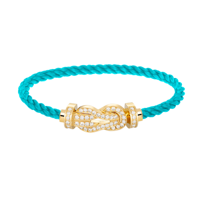 [Everoly JW]CHANCE LARGE 8 FIGURE BUCKLE FULLDIAMOND BRACELET GOLD