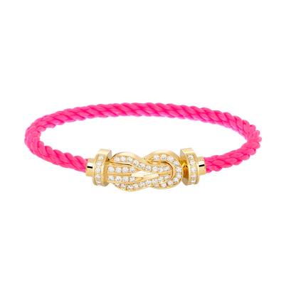 [Everoly JW]CHANCE LARGE 8 FIGURE BUCKLE FULLDIAMOND BRACELET GOLD