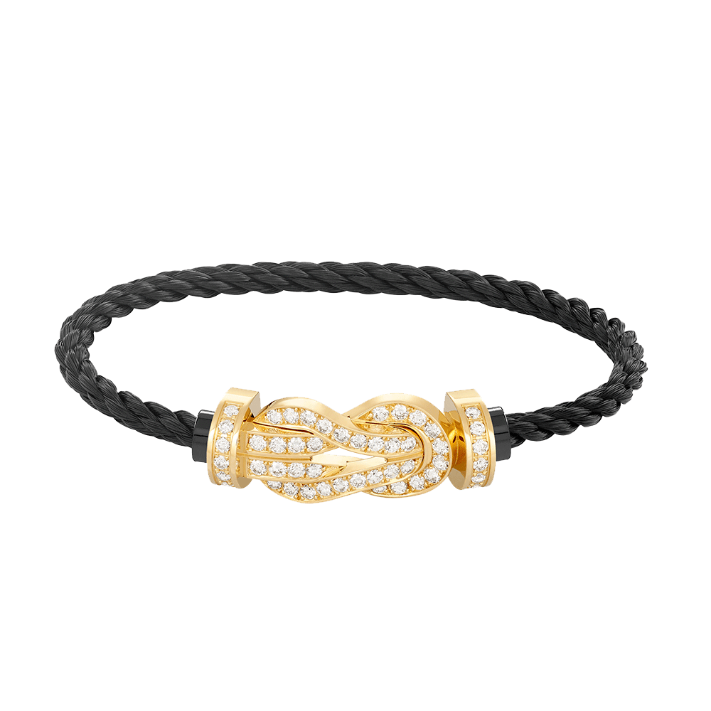 [Everoly JW]CHANCE LARGE 8 FIGURE BUCKLE FULLDIAMOND BRACELET GOLD