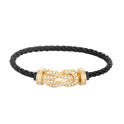 [Everoly JW]CHANCE LARGE 8 FIGURE BUCKLE FULLDIAMOND BRACELET GOLD