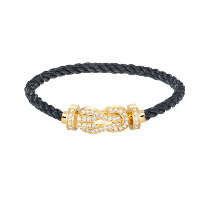 [Everoly JW]CHANCE LARGE 8 FIGURE BUCKLE FULLDIAMOND BRACELET GOLD