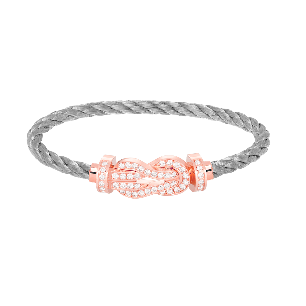 [Everoly JW]CHANCE LARGE 8 FIGURE BUCKLE FULL DIAMOND BRACELET ROSE GOLD
