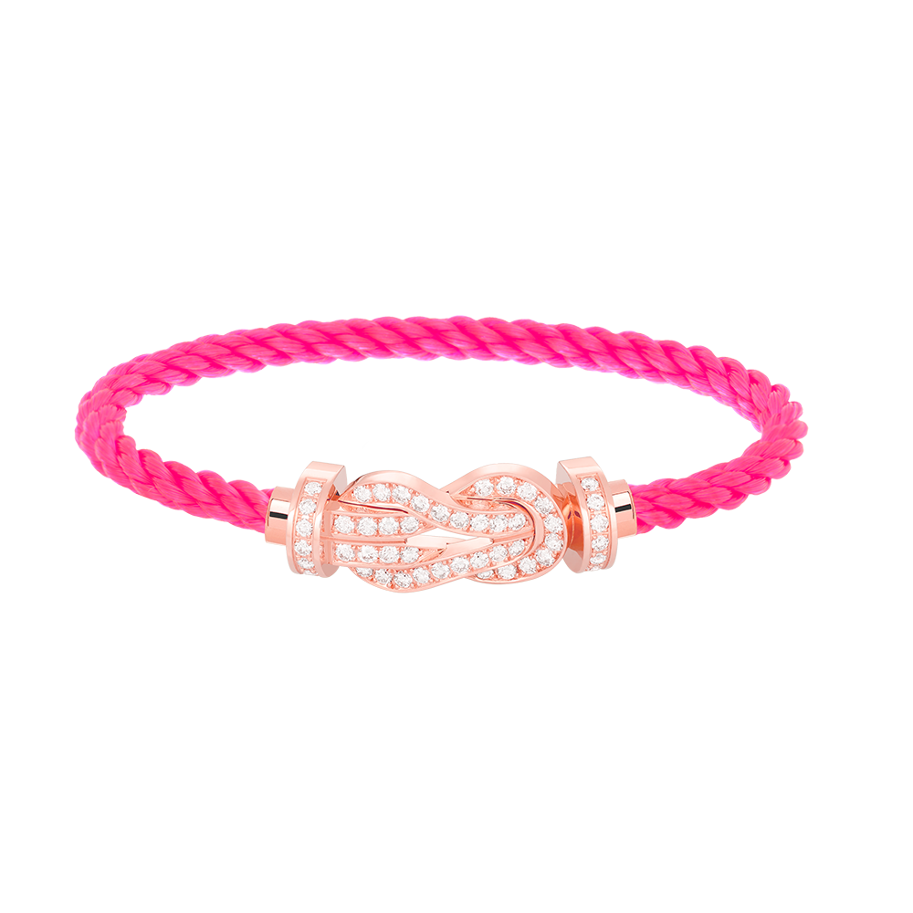[Everoly JW]CHANCE LARGE 8 FIGURE BUCKLE FULL DIAMOND BRACELET ROSE GOLD