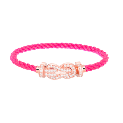 [Everoly JW]CHANCE LARGE 8 FIGURE BUCKLE FULL DIAMOND BRACELET ROSE GOLD