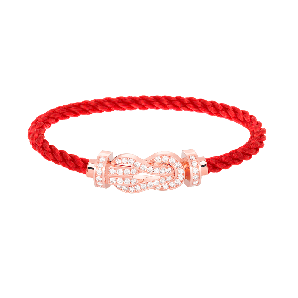 [Everoly JW]CHANCE LARGE 8 FIGURE BUCKLE FULL DIAMOND BRACELET ROSE GOLD
