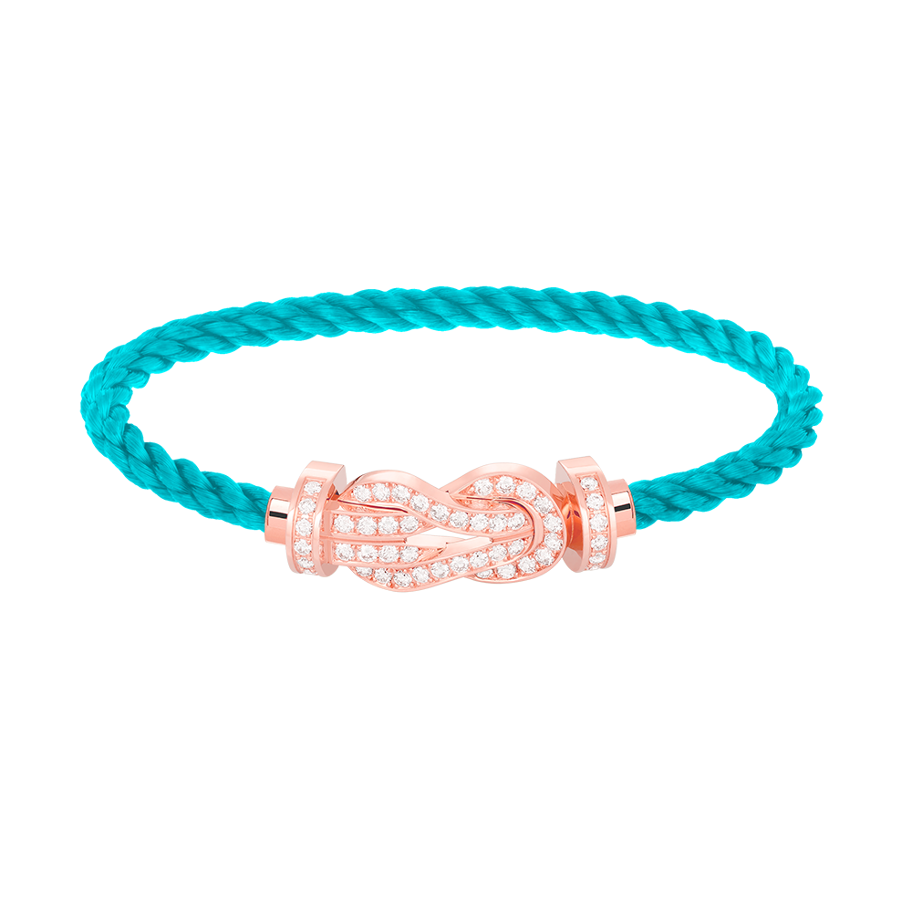 [Everoly JW]CHANCE LARGE 8 FIGURE BUCKLE FULL DIAMOND BRACELET ROSE GOLD