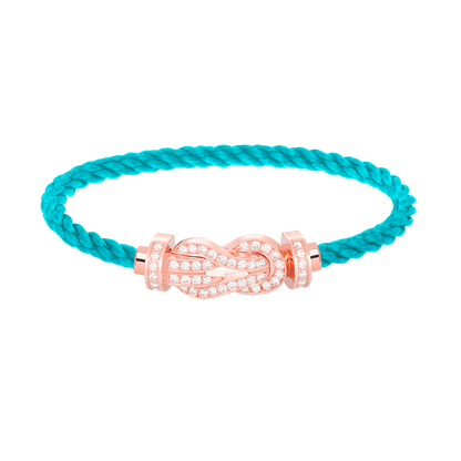 [Everoly JW]CHANCE LARGE 8 FIGURE BUCKLE FULL DIAMOND BRACELET ROSE GOLD