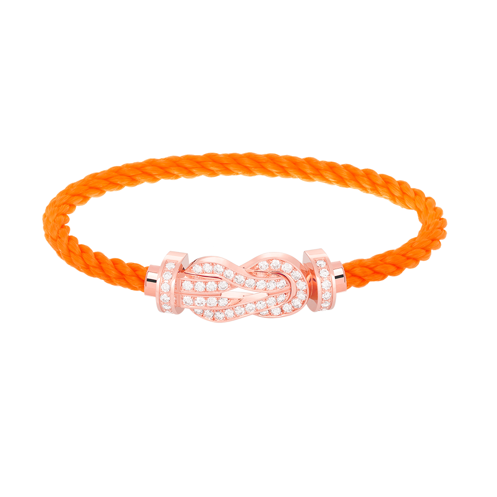 [Everoly JW]CHANCE LARGE 8 FIGURE BUCKLE FULL DIAMOND BRACELET ROSE GOLD