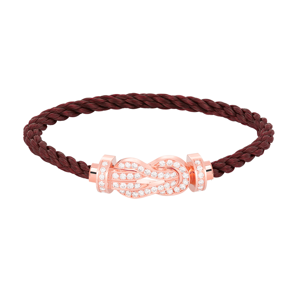 [Everoly JW]CHANCE LARGE 8 FIGURE BUCKLE FULL DIAMOND BRACELET ROSE GOLD