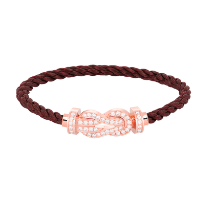 [Everoly JW]CHANCE LARGE 8 FIGURE BUCKLE FULL DIAMOND BRACELET ROSE GOLD