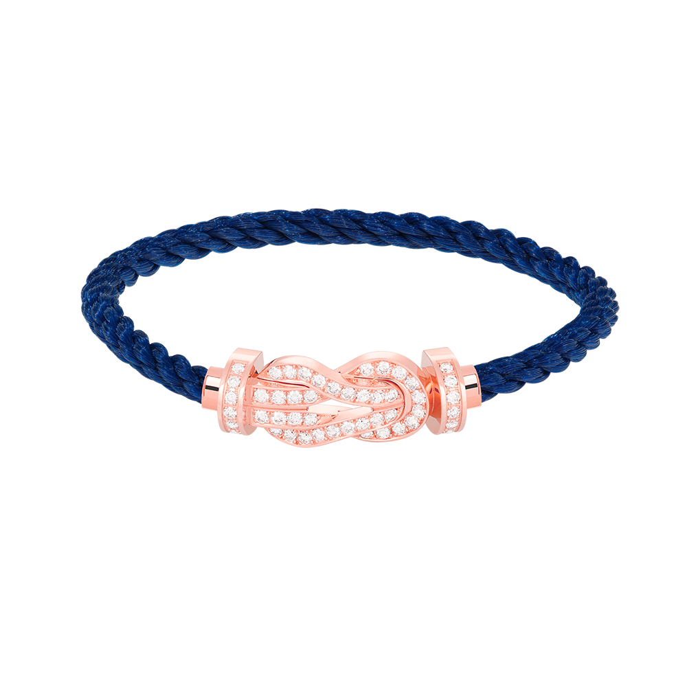 [Everoly JW]CHANCE LARGE 8 FIGURE BUCKLE FULL DIAMOND BRACELET ROSE GOLD