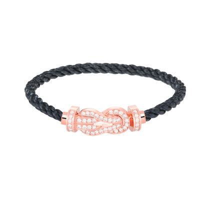 [Everoly JW]CHANCE LARGE 8 FIGURE BUCKLE FULL DIAMOND BRACELET ROSE GOLD
