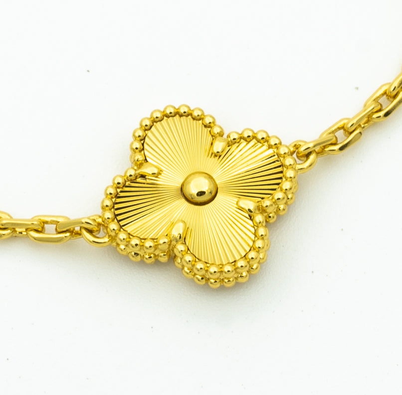 [Everoly JW]  CLOVER 5 MOTIF LASER BRACELET COLLECTION
