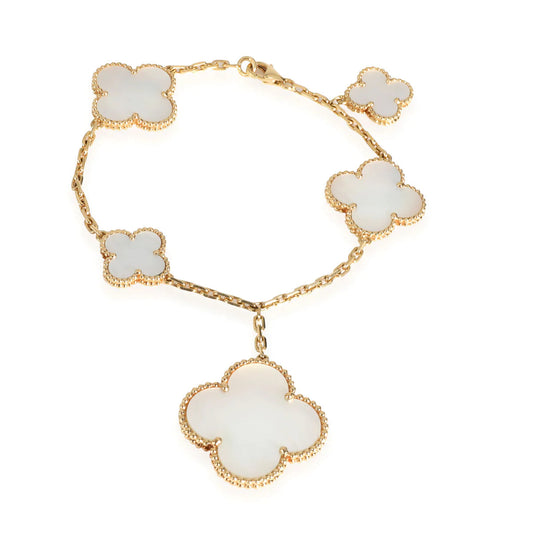 [Everoly JW]MAGIC CLOVER MOP GOLD BRACELET 5 MOTIFS