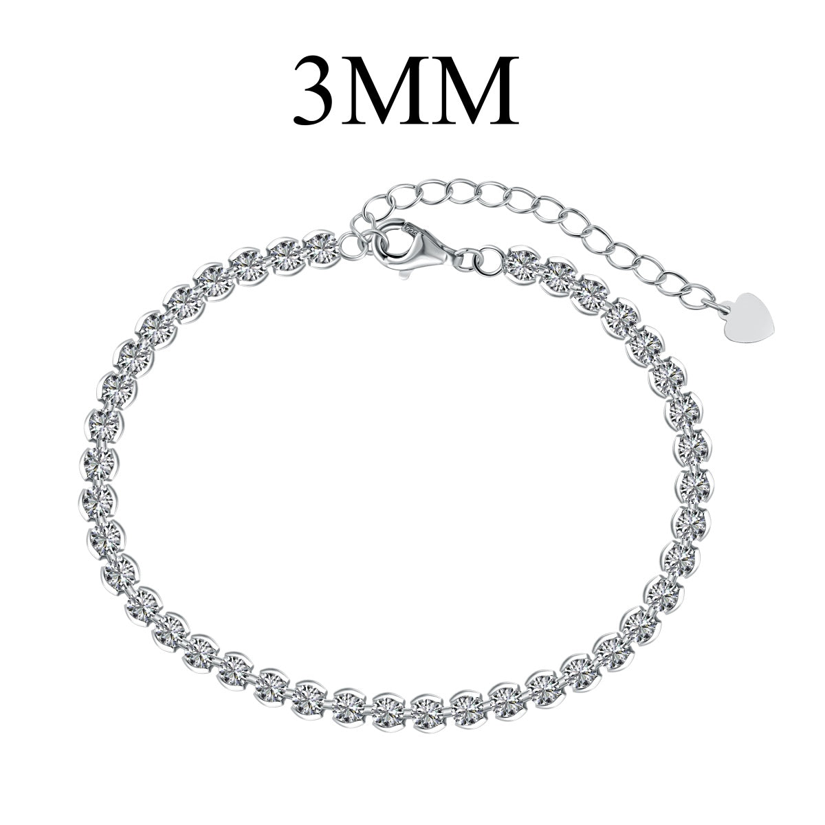 [Everoly JW]Ornate  Sparkling Round Cut Daily Bracelet