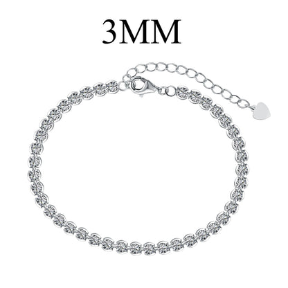 [Everoly JW]Ornate  Sparkling Round Cut Daily Bracelet