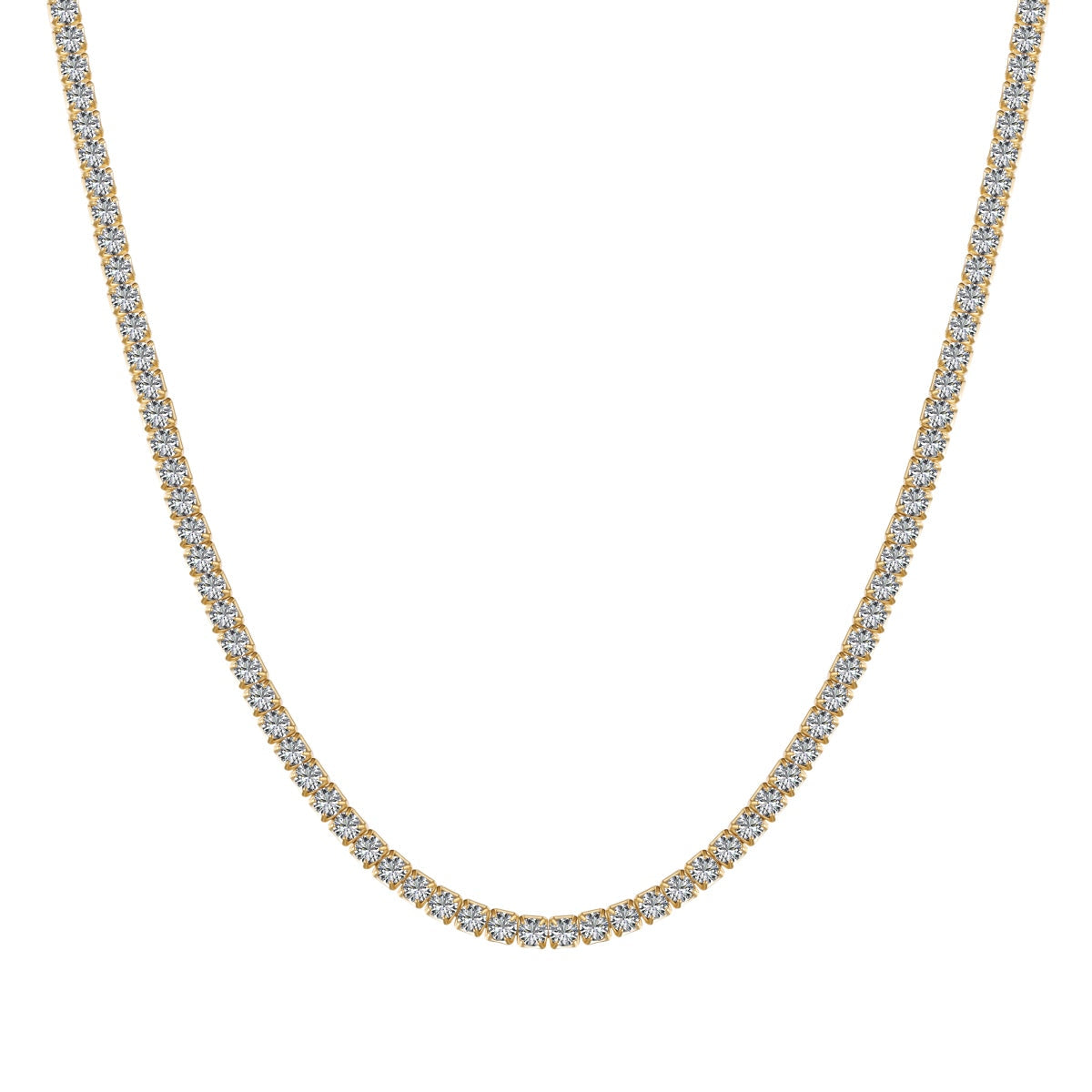 [Everoly JW]Delicate Round Shape Tennis Necklace