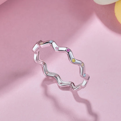 [Everoly JW]Ornate Vibrant Round Cut Daily Ring