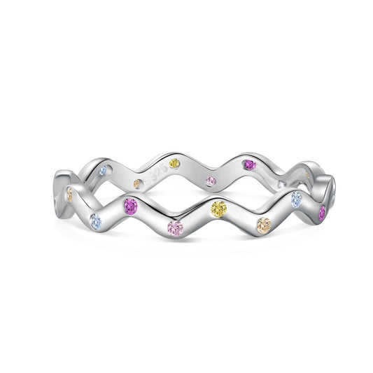 [Everoly JW]Ornate Vibrant Round Cut Daily Ring
