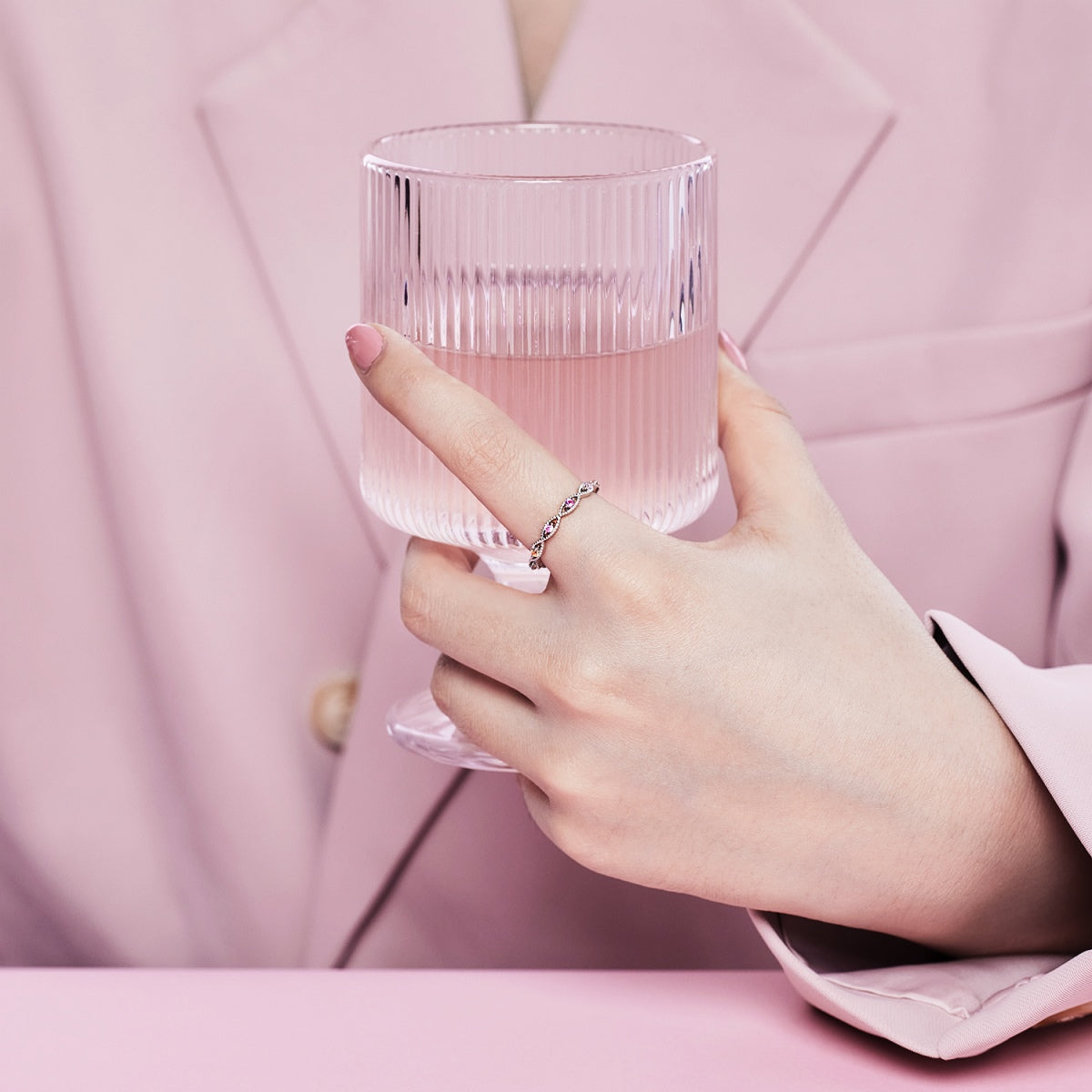 [Everoly JW]Elegant Energetic Round Cut Daily Ring
