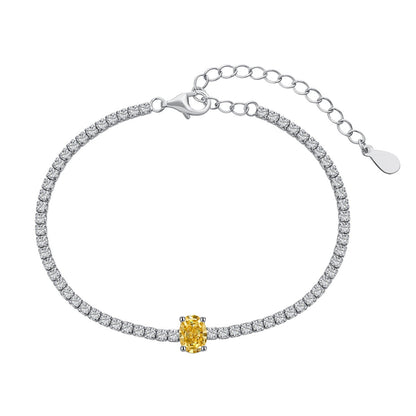 [Everoly JW]0.75 Carat Exquisite Oval Cut Daily Bracelet