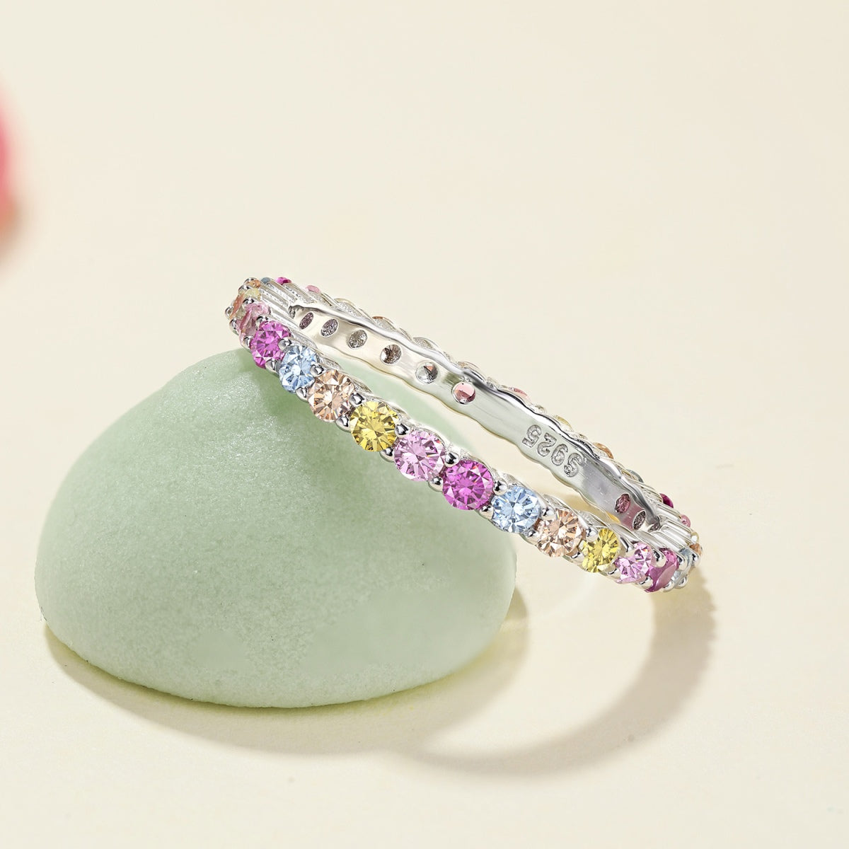 [Everoly JW]Elegant Vivid Round Cut Daily Ring