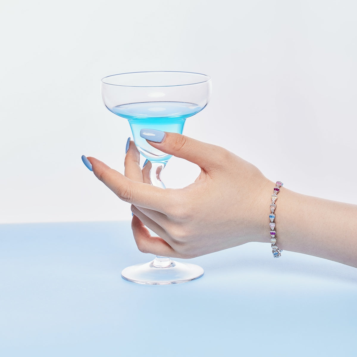 [Everoly JW]Radiant Water Drop Shape Daily Bracelet
