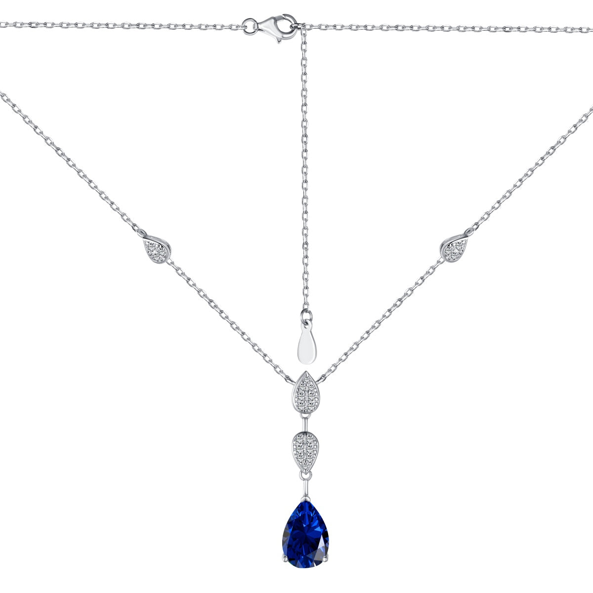 [Everoly JW]Dazzling Pear Cut Necklace
