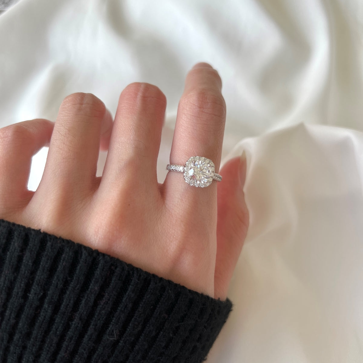 [Everoly JW]Dazzling Resplendent Round Cut Wedding Ring