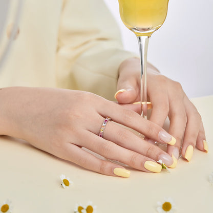 [Everoly JW]Dazzling Lustrous Round Cut Tennis Ring