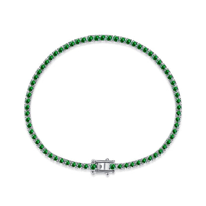 [Everoly JW]Dazzling Colorful Round Cut Daily Bracelet