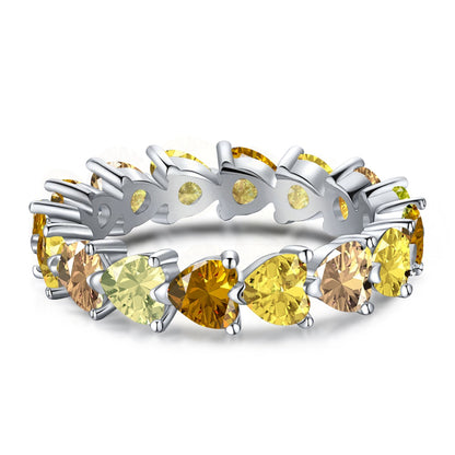 [Everoly JW]0.25 Carat Radiant Romance Heart Cut Lover Ring