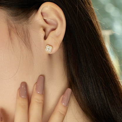 [Everoly JW]Four-Leaf Clover Flower Shaped Earrings