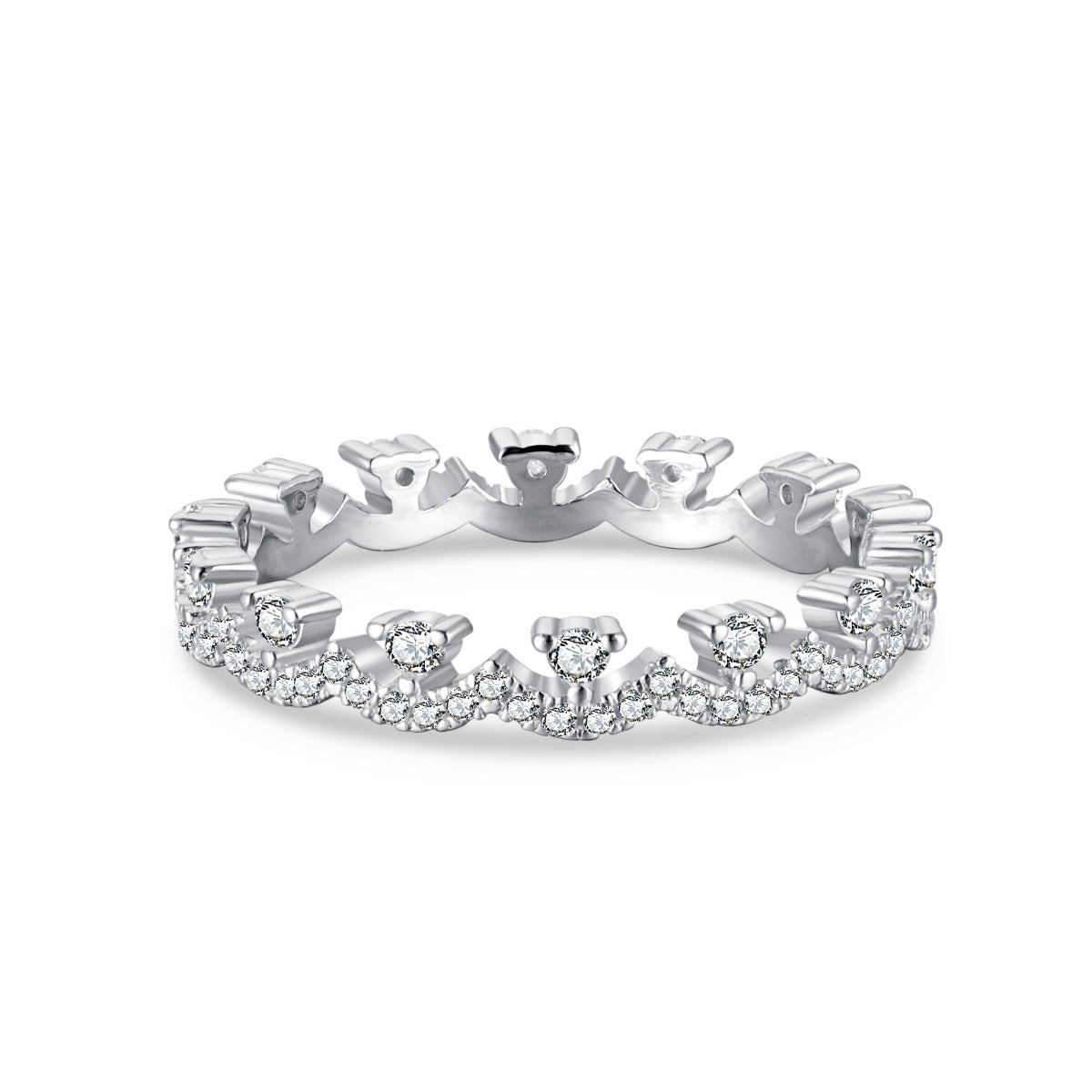 [Everoly JW]Elegant Resplendent Round Shape Party Ring