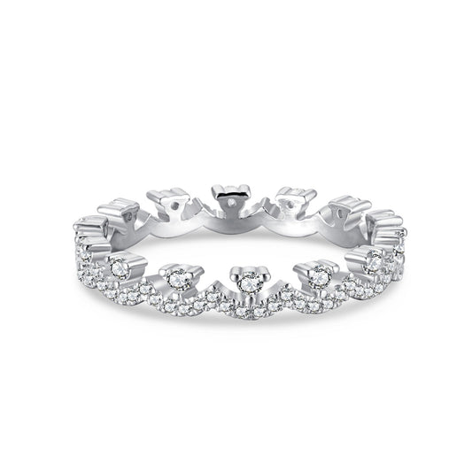 [Everoly JW]Elegant Resplendent Round Shape Party Ring