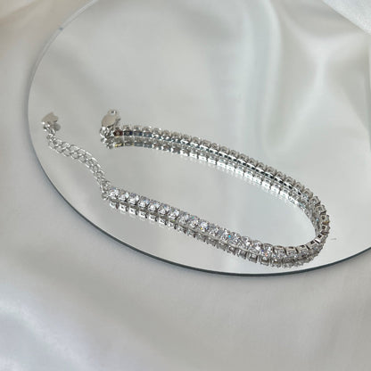 [Everoly JW]Sparkling Round Cut Daily Bracelet