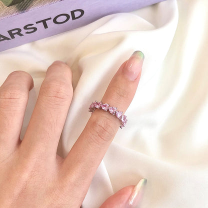 [Everoly JW]0.25 Carat Radiant Romance Heart Cut Lover Ring