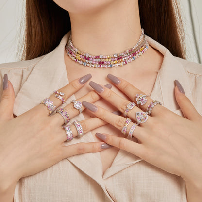 [Everoly JW]Unique Colorful Marquise Cut Daily Ring