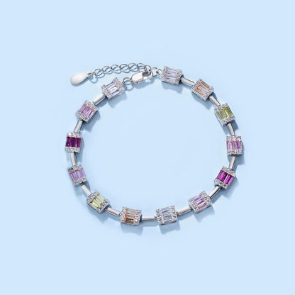 [Everoly JW]Dainty Charming Emerald Cut Daily Bracelet