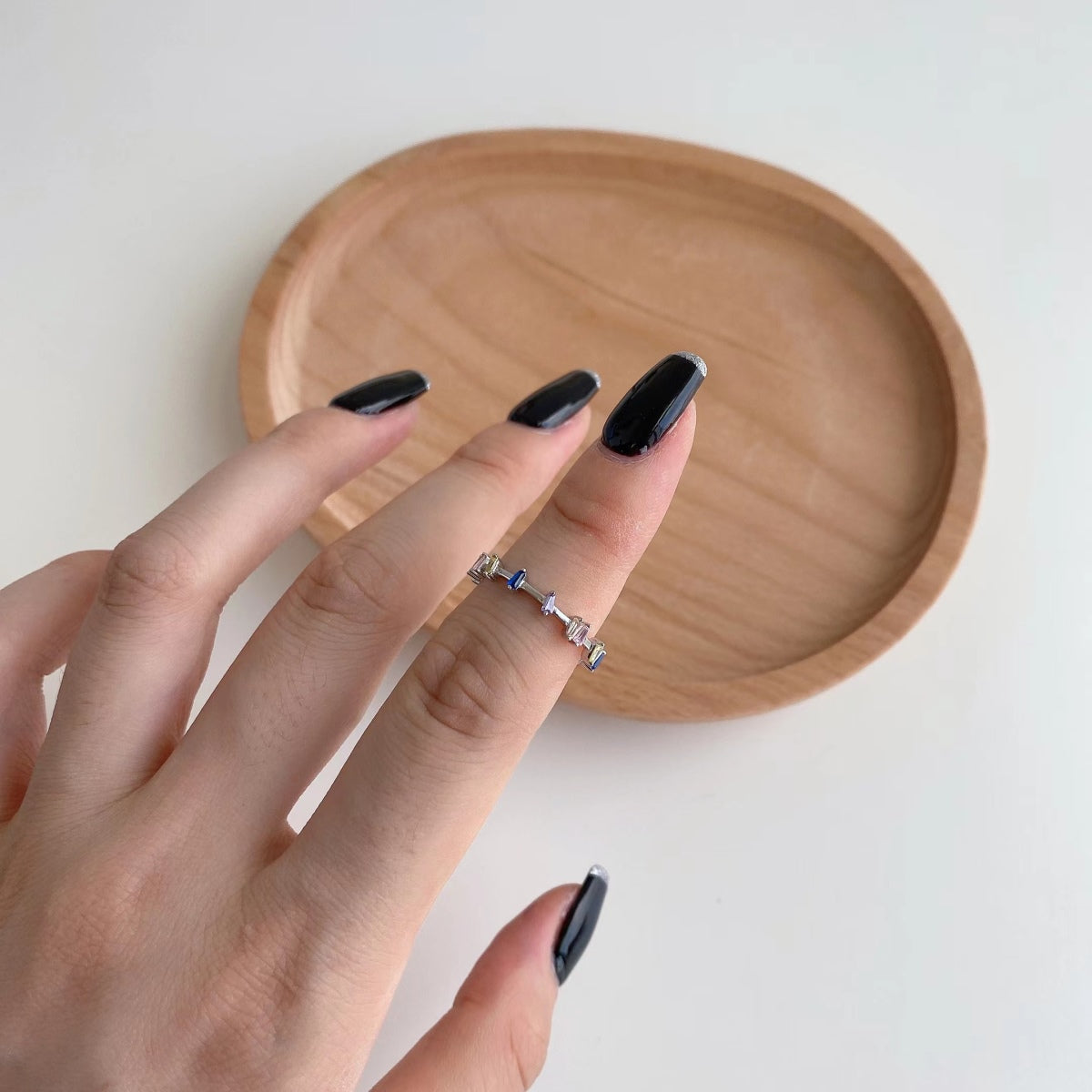 [Everoly JW]Unique Trapezoid Cut Daily Ring