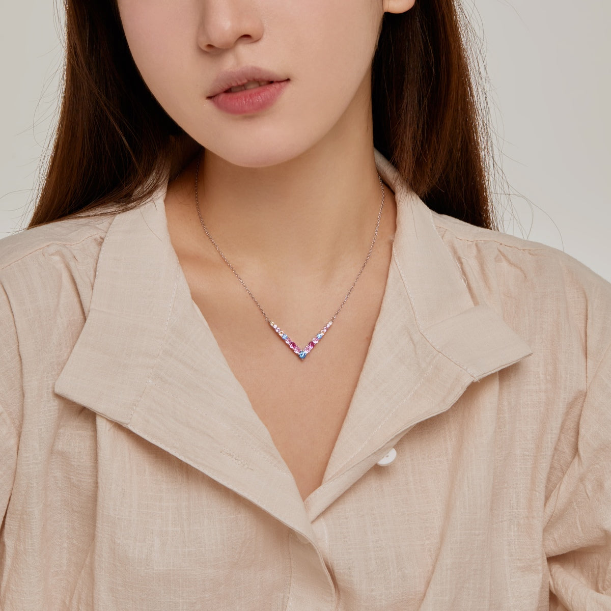 [Everoly JW]Ornate Round Cut Necklace